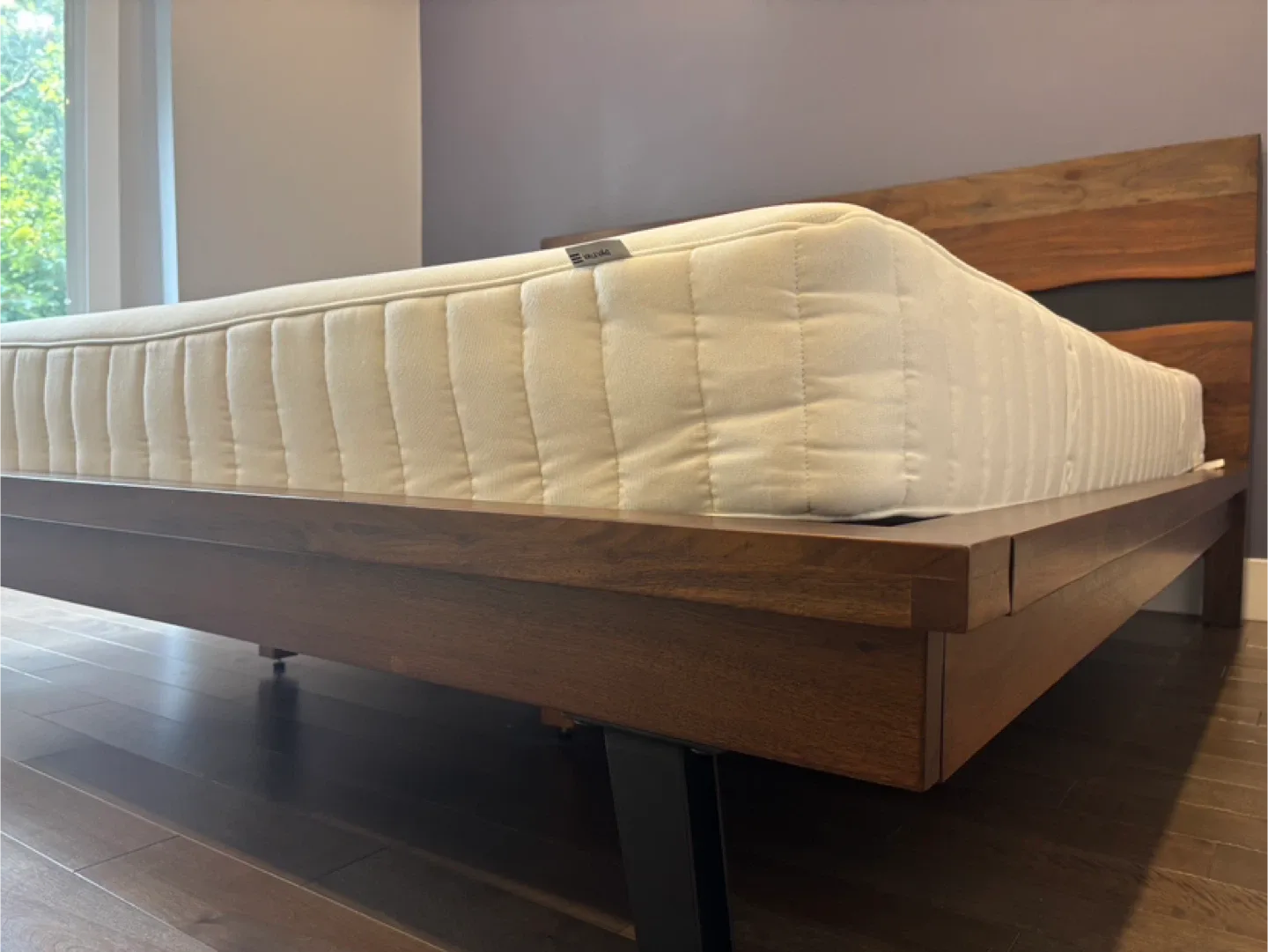 King Size Acacia Wood Bed Frame and Mattress image indicator(7)