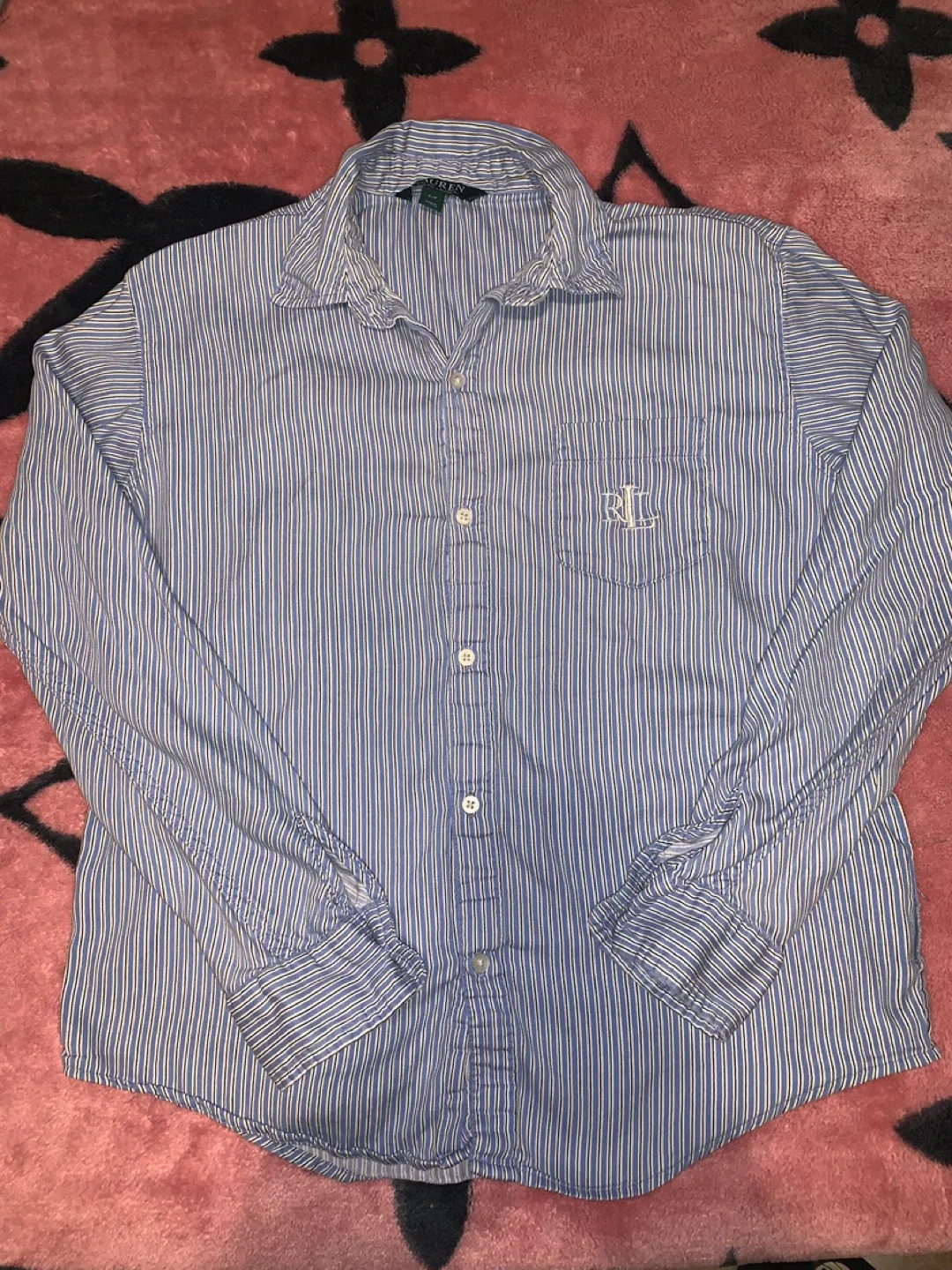 Ralph Lauren Blue & White Striped Shirt