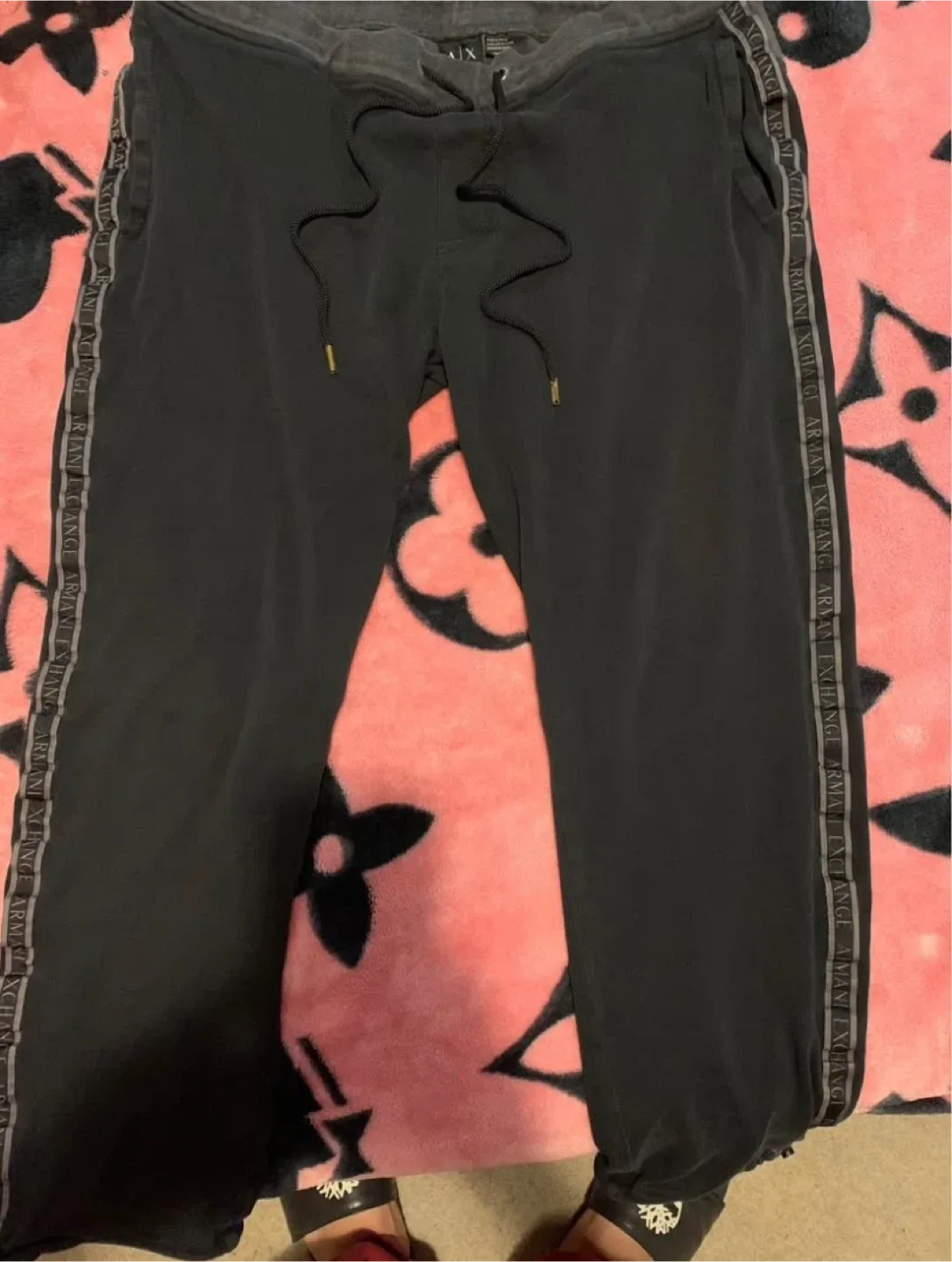 Armani Exchange Black Joggers
