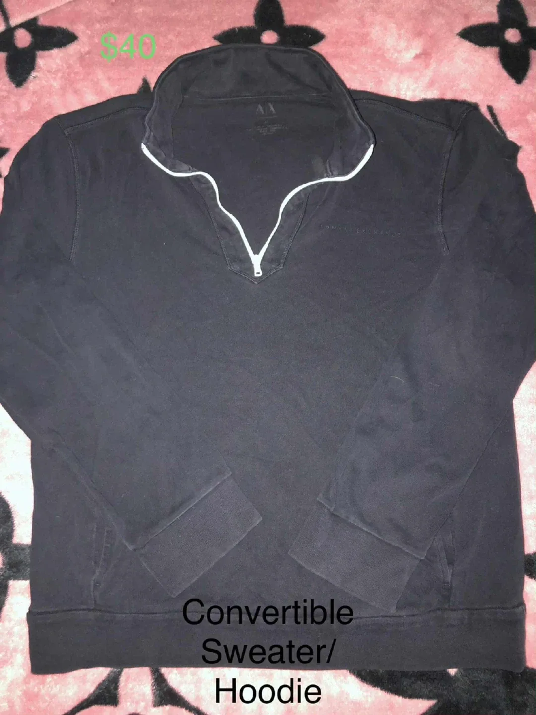 Armani Exchange Convertible Sweater/Hoodie