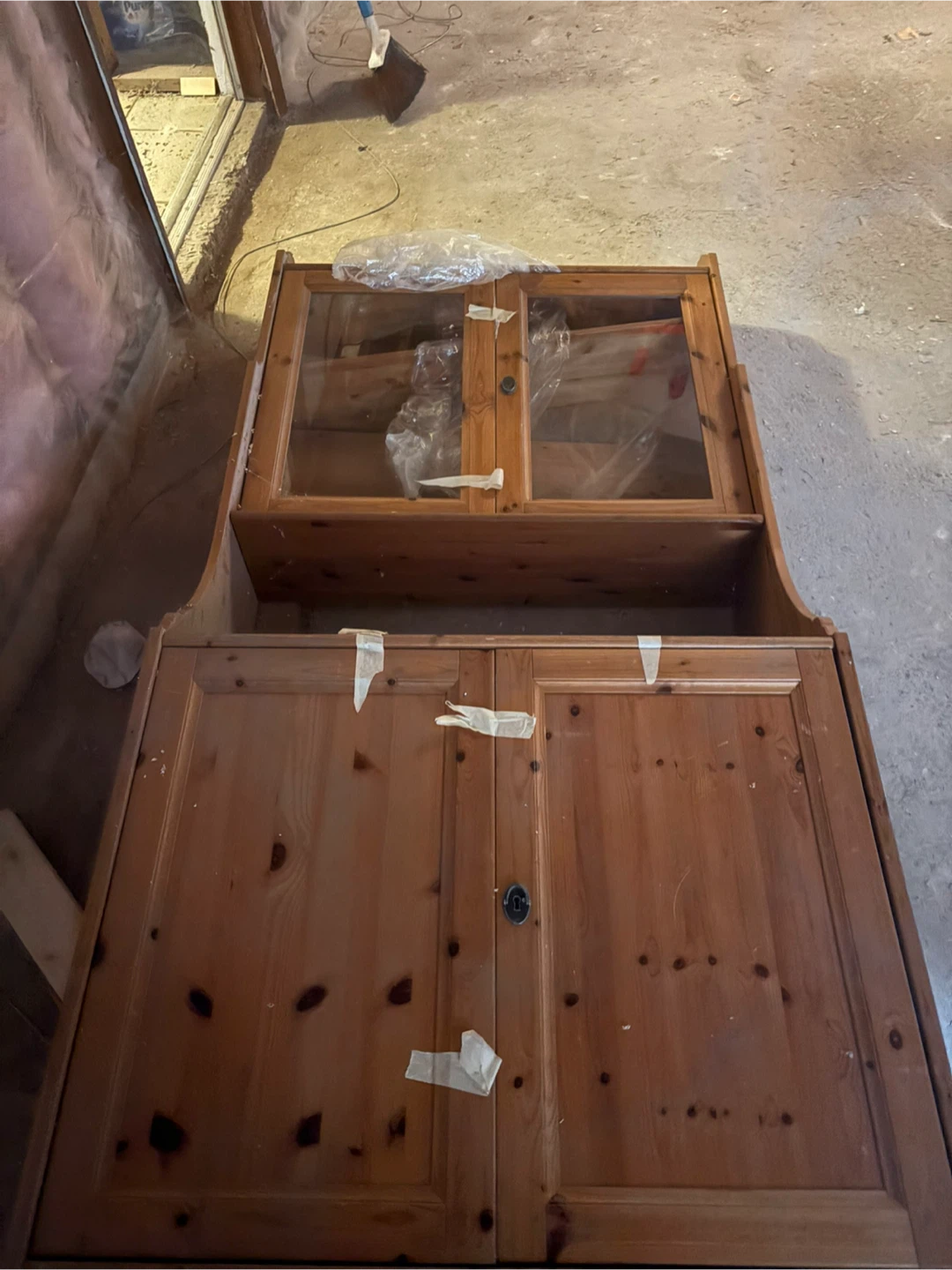 Wooden Hutch Cabinet