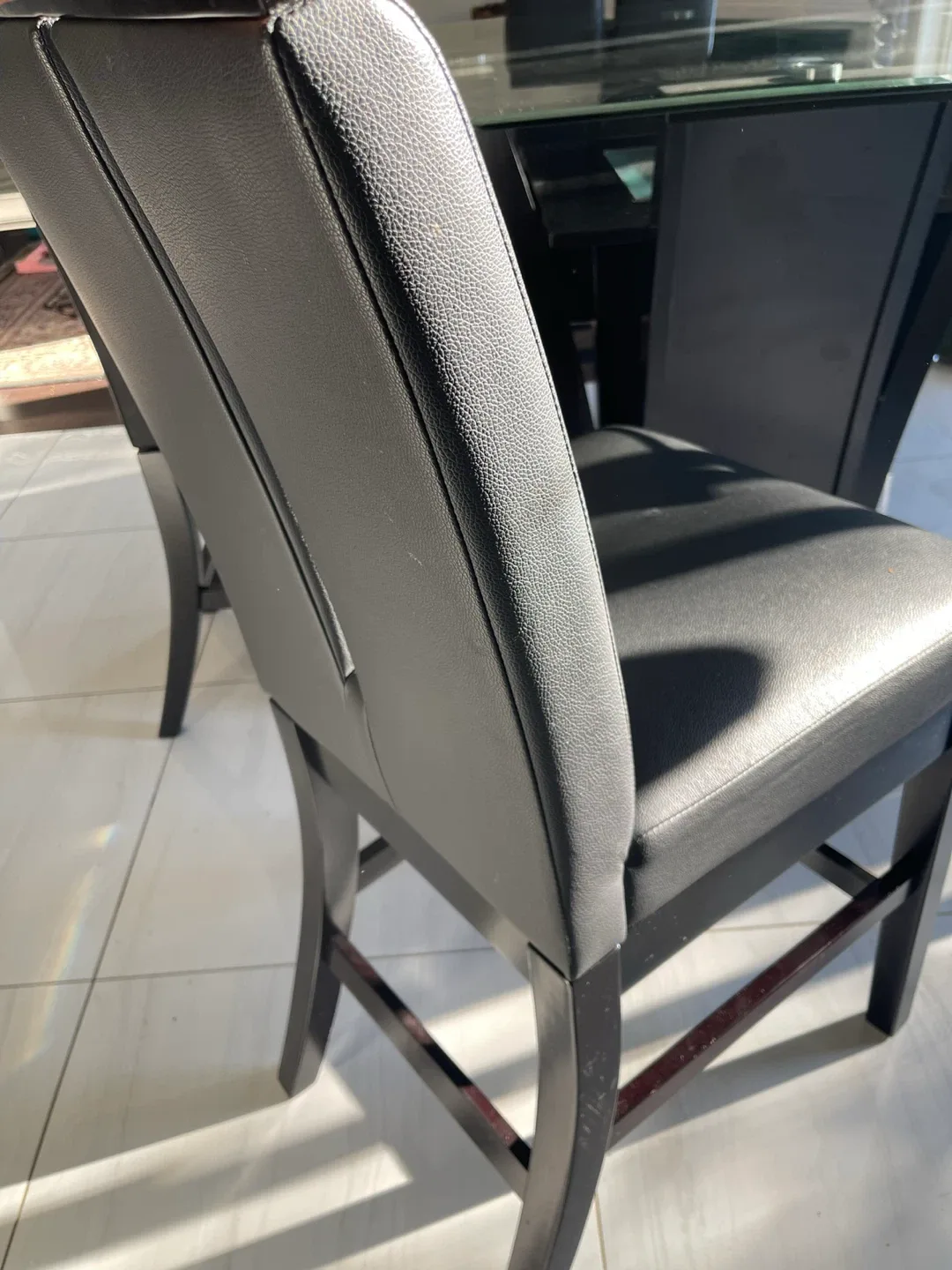 Glass Top Dining Table with 4 Chairs image indicator(3)