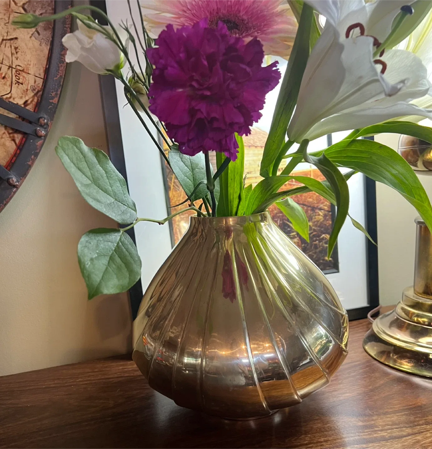 Art Deco Style Brass Vase thumbnail