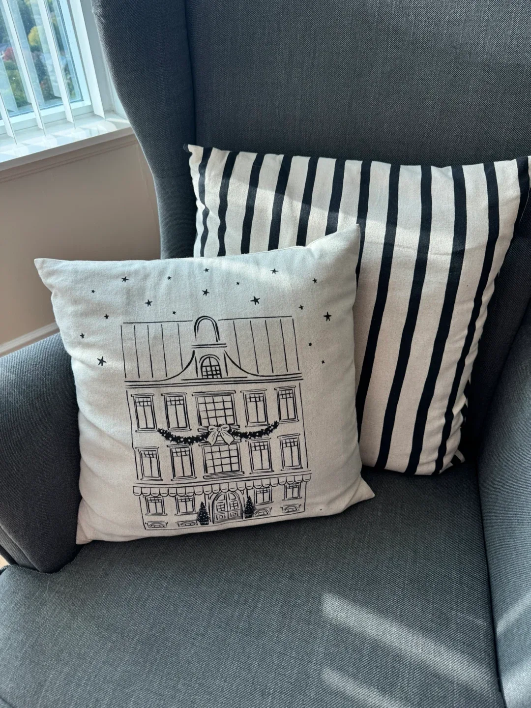Decorative Throw Pillows - Black & White thumbnail