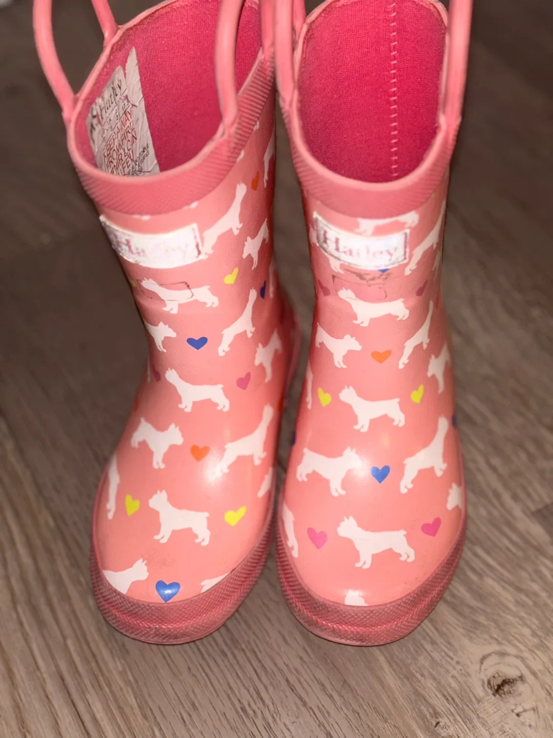 Hatley Pink Dog Print Rain Boots - Size 9 image indicator(4)