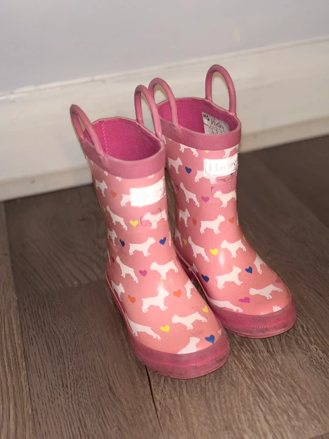 Hatley Pink Dog Print Rain Boots - Size 9 image indicator(2)