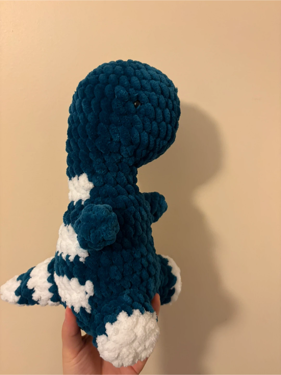 Blue Crochet Dinosaur Plushie