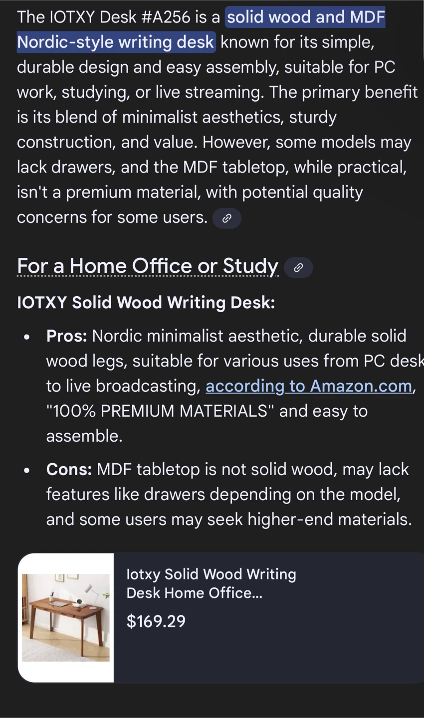IOTXY Nordic Style Desk - photo 3
