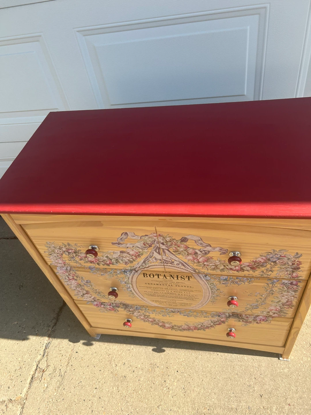 Red & Beige Botanist Dresser - photo 2