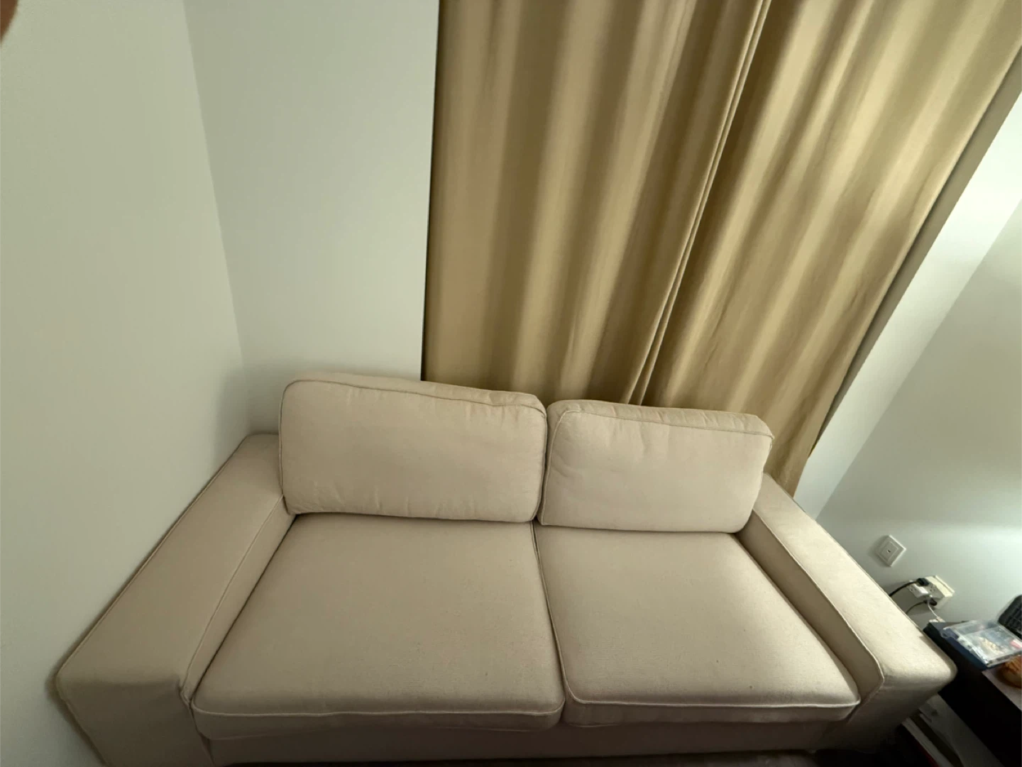 Beige Loveseat Sofa - photo 2