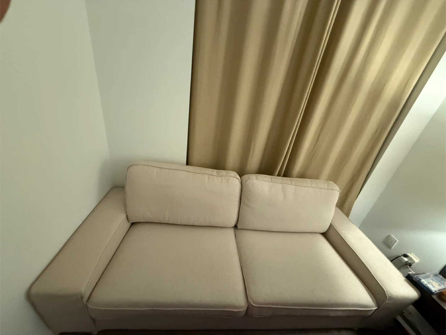 Beige Loveseat Sofa