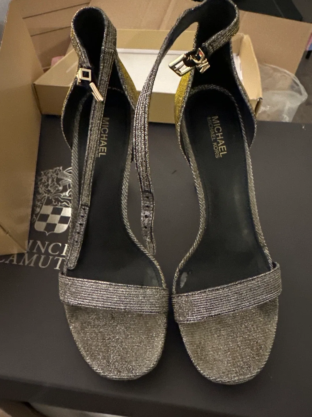 Michael Kors Gold Heels, Size 6 thumbnail