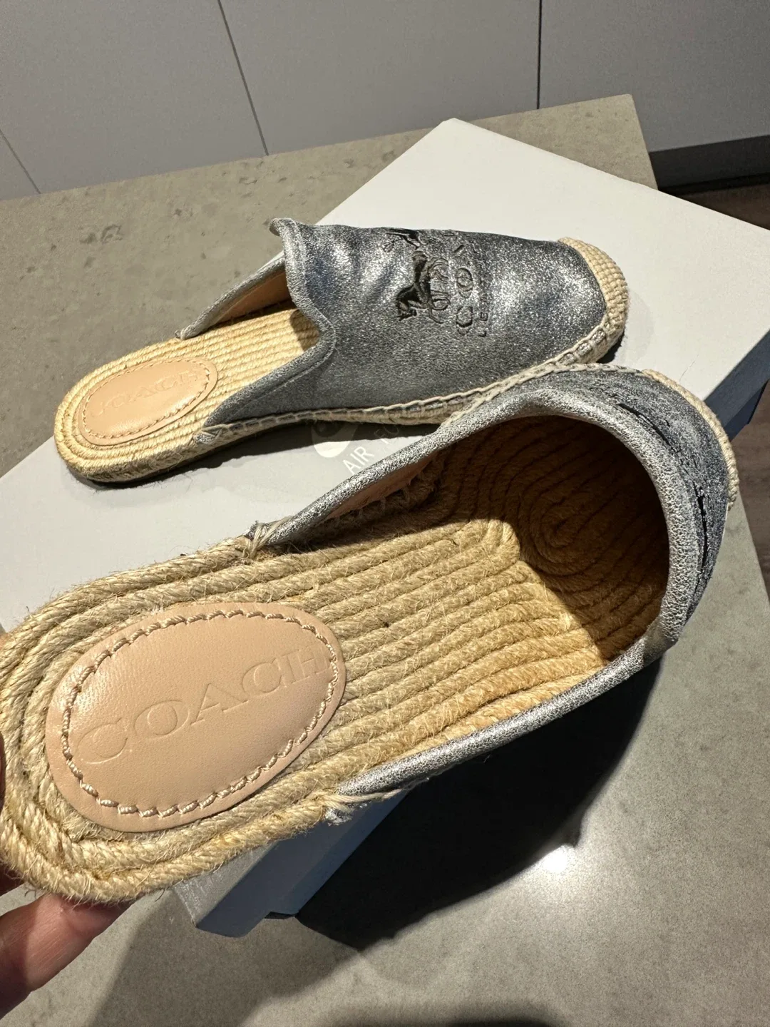 COACH Espadrille Mules Size 6 image indicator(2)