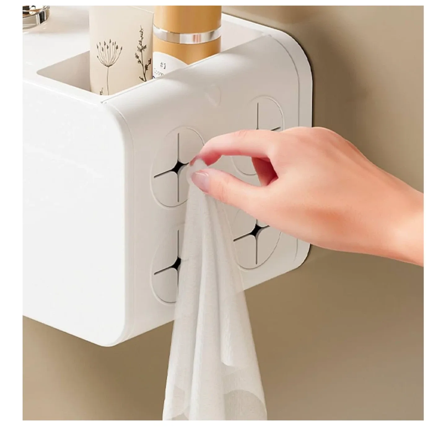 Wall Mount Tissue Box - White image indicator(3)