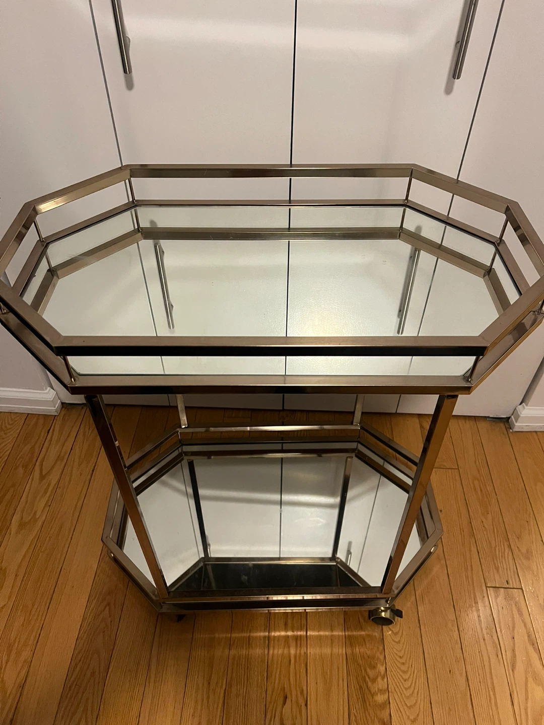 Gold & Glass Bar Cart - photo 2