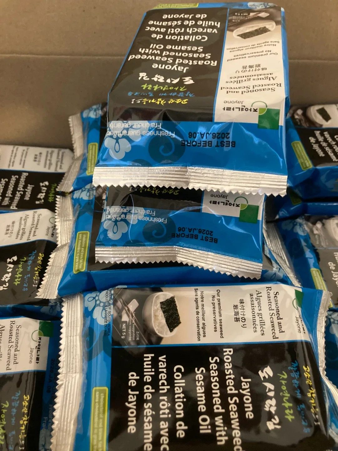 24 packs of Jayone Roasted Seaweed image indicator(2)
