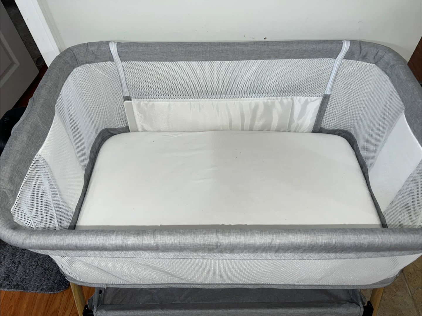 Grey Baby Bassinet with Storage - photo 2