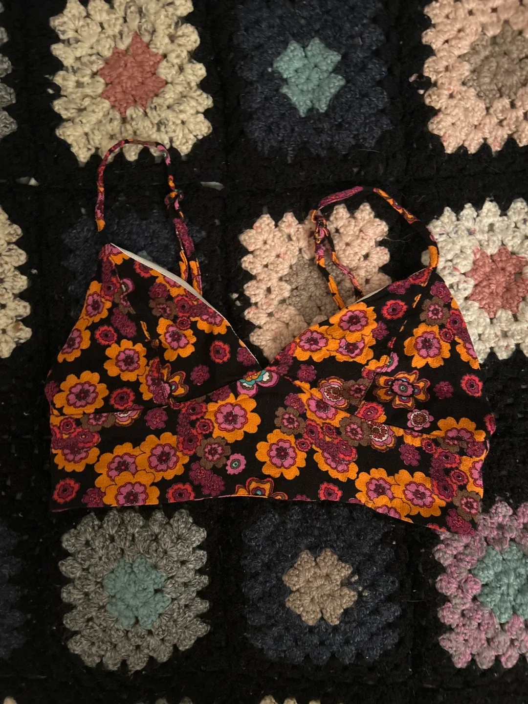 Floral Print Bralette and Pants Set image indicator(3)