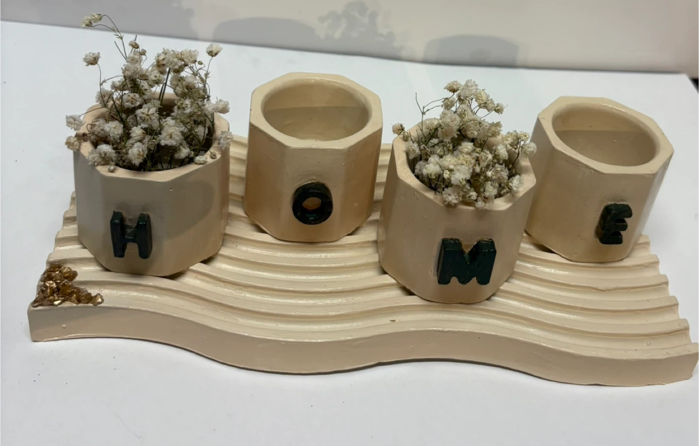Handmade "HOME" Decor Tray with boxes - photo 5