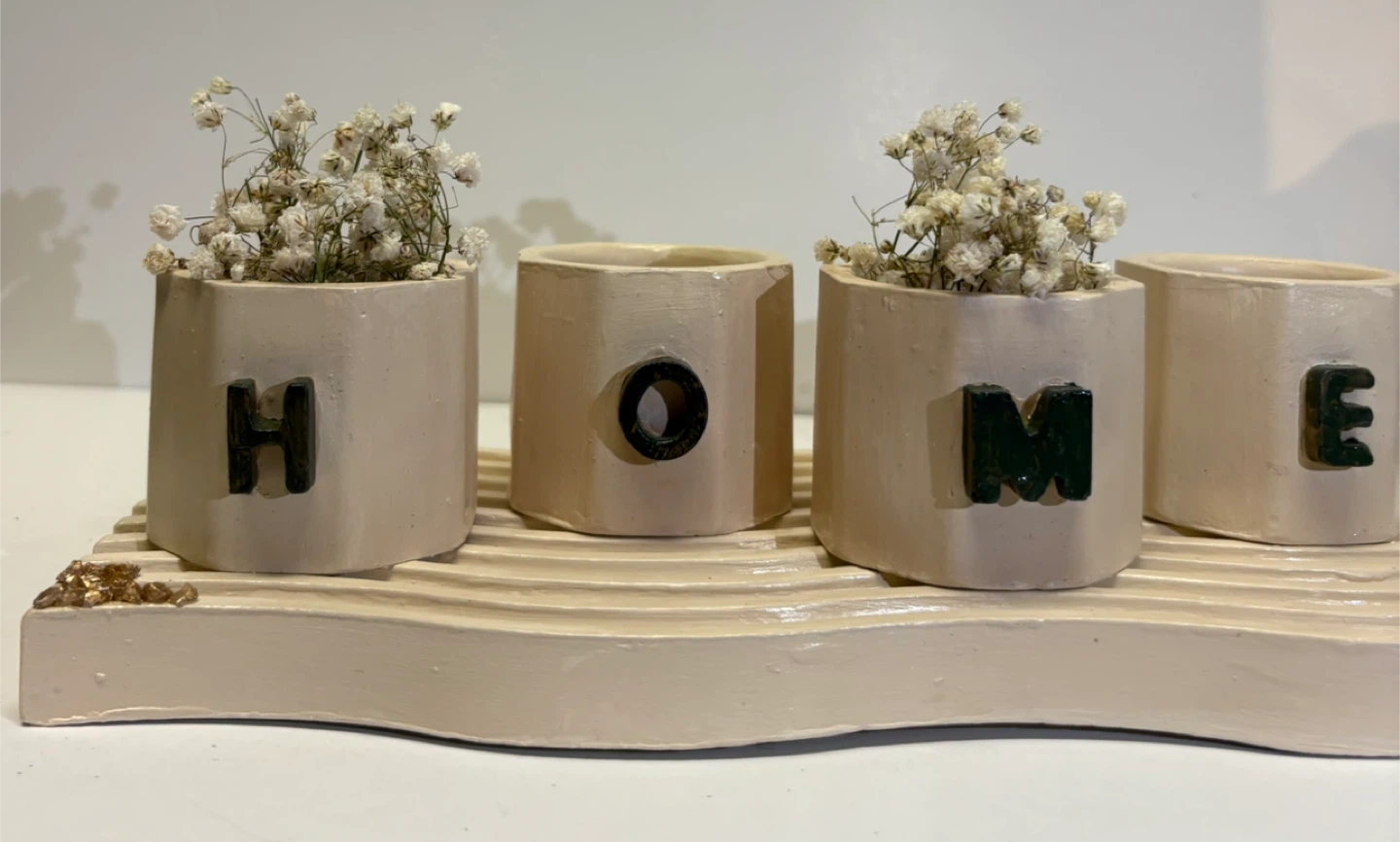 Handmade "HOME" Decor Tray with boxes - photo 3