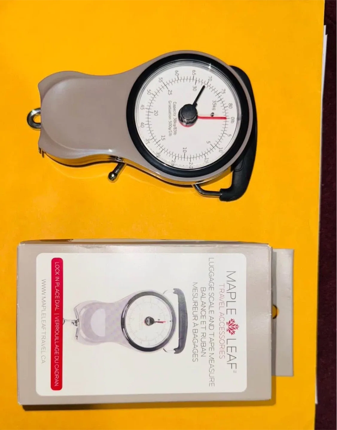 Maple Leaf Travel Luggage Scale & Tape Measure image indicator(2)