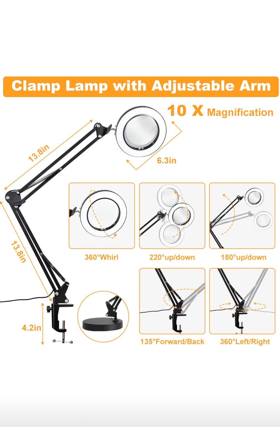 10X Magnifying Glass with Light 2 for $40 - photo 4