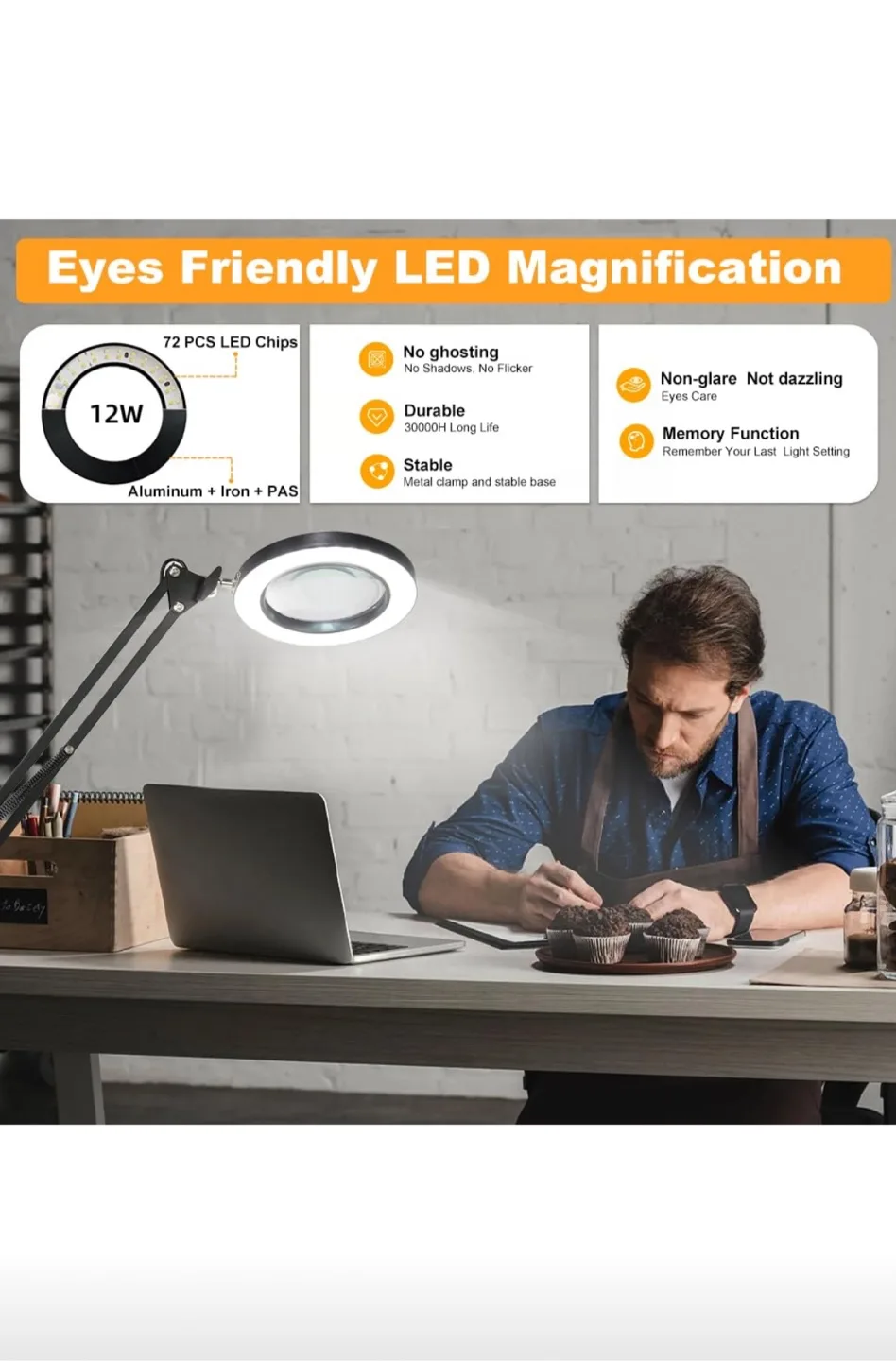 10X Magnifying Glass with Light 2 for $40 image indicator(8)