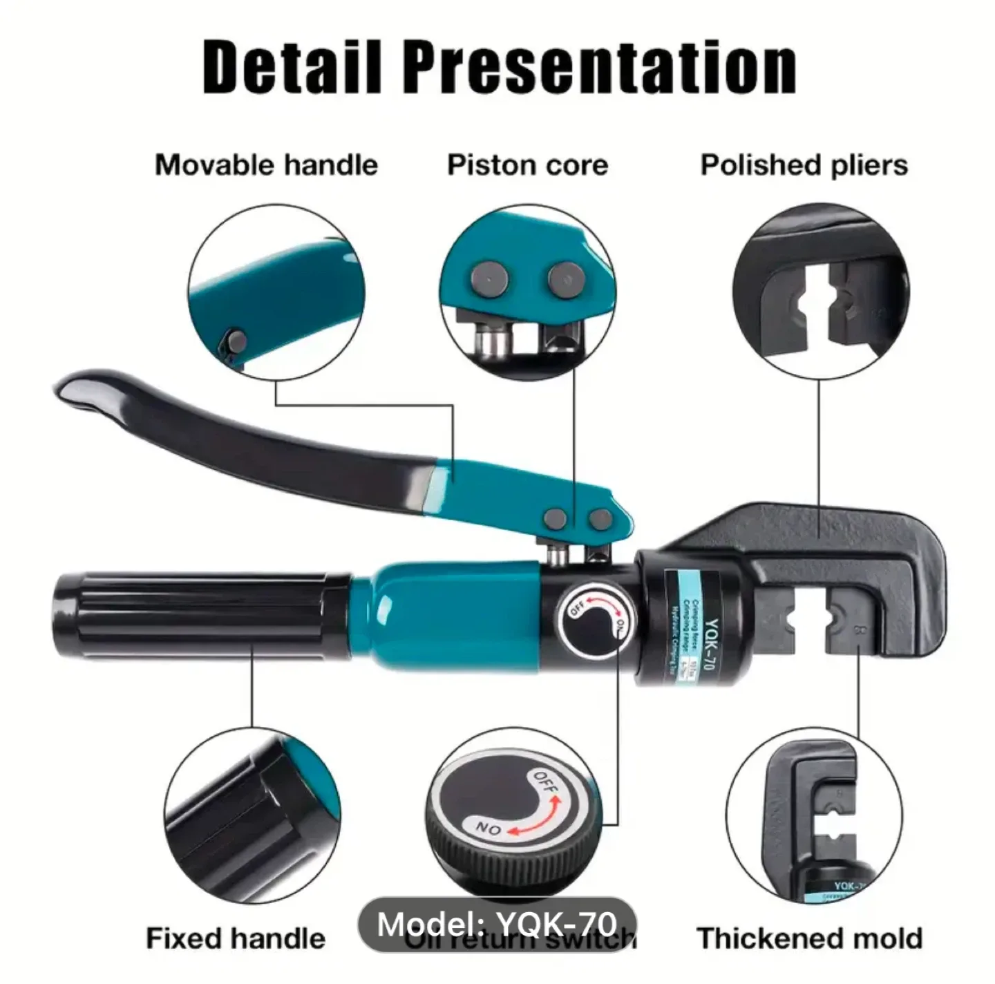 Decwls YQK-70 Hydraulic Crimping Tool image indicator(6)