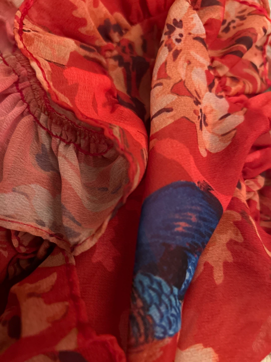 Red Floral Two-Piece Set - photo 2