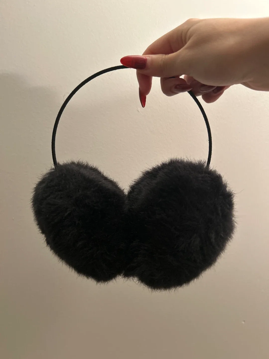 Black Faux Fur Earmuffs thumbnail