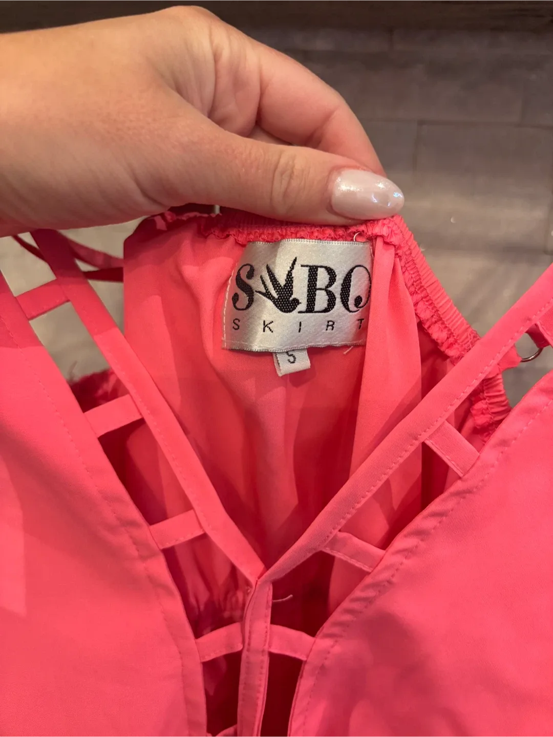 Sabo Skirt Pink Romper - Size S image indicator(5)