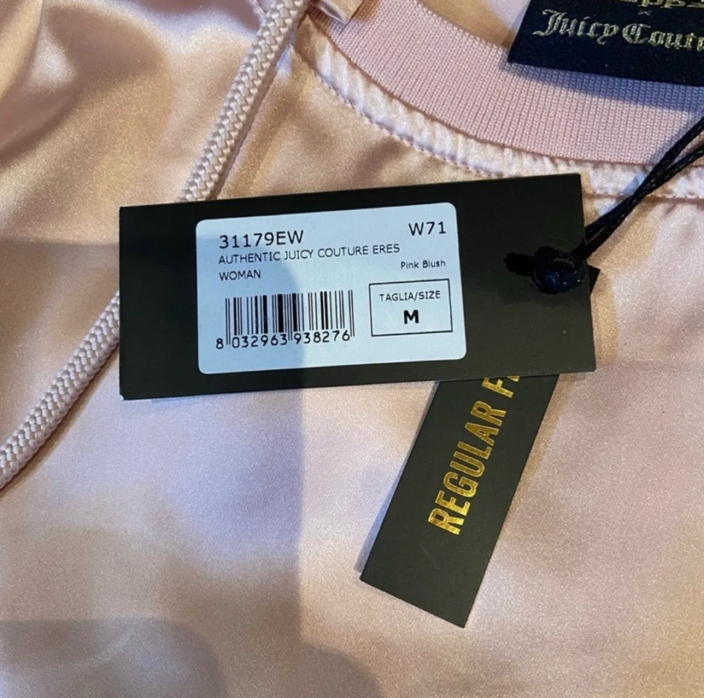 BNWT Juicy Couture x Kappa Satin Pink Cropped Shirt image indicator(4)