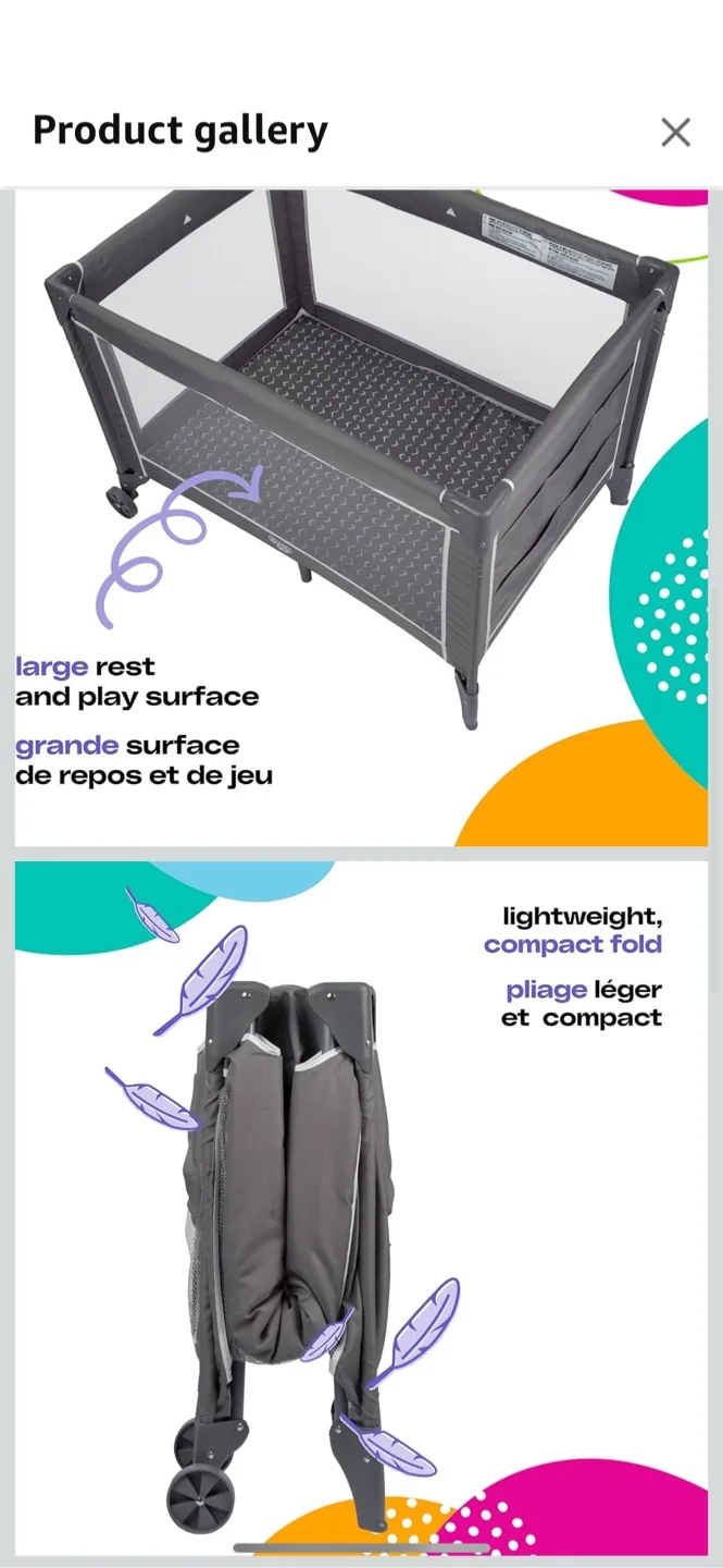 Foldable Babe Playard with bag thumbnail