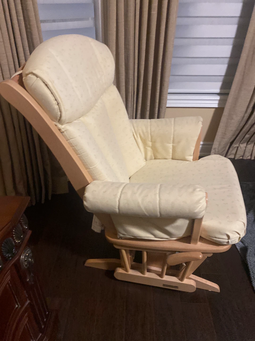 Cream Glider Rocking Chair - photo 2