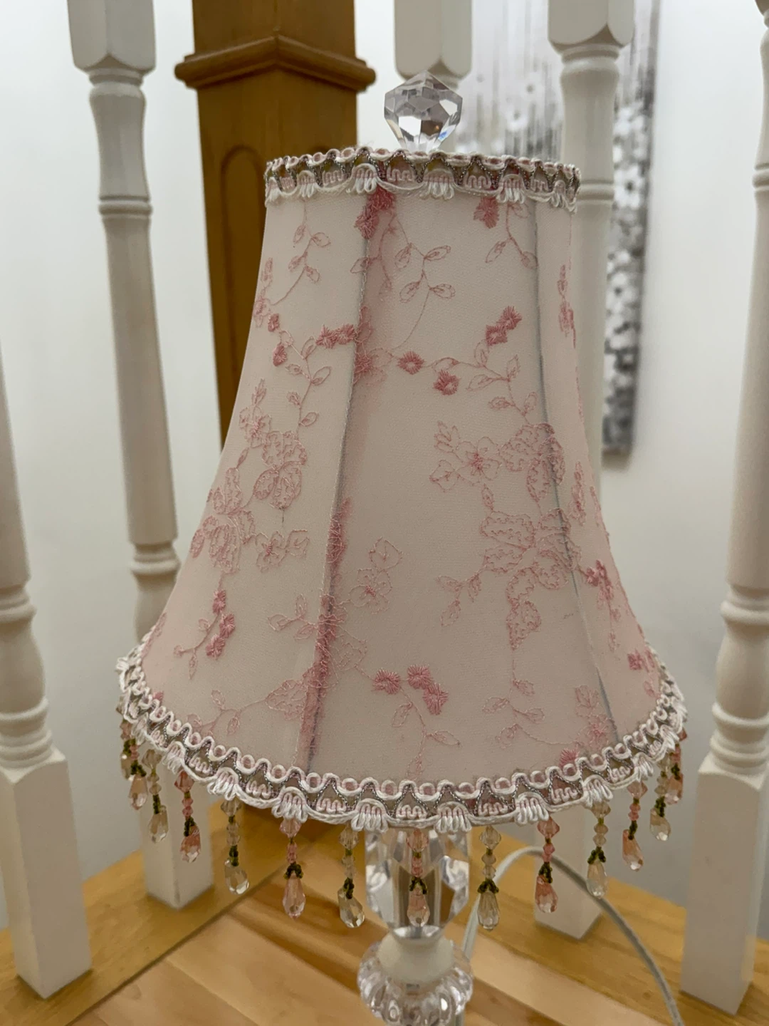 Flowery White & Pink Lamp - photo 4