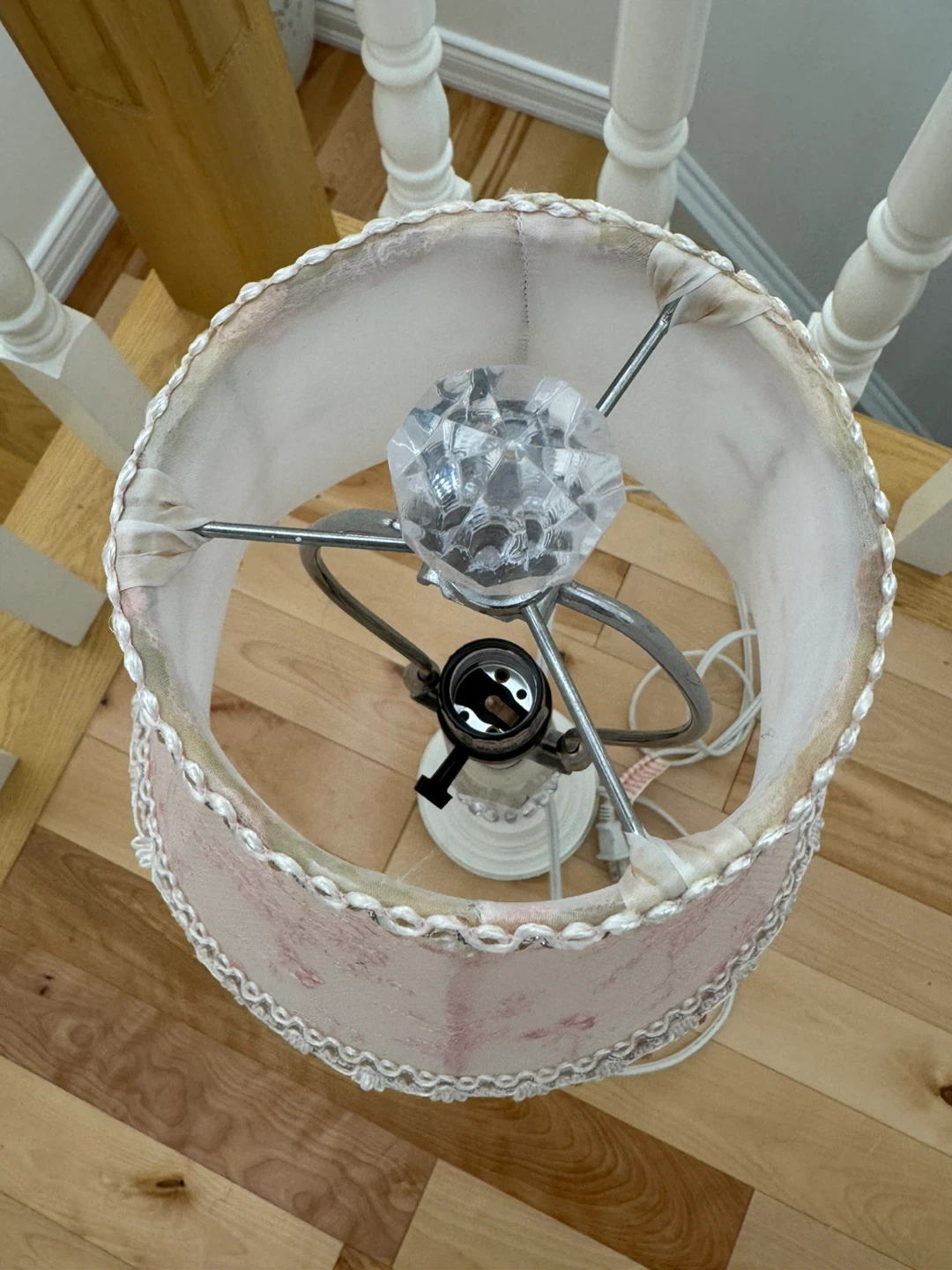 Flowery White & Pink Lamp - photo 5