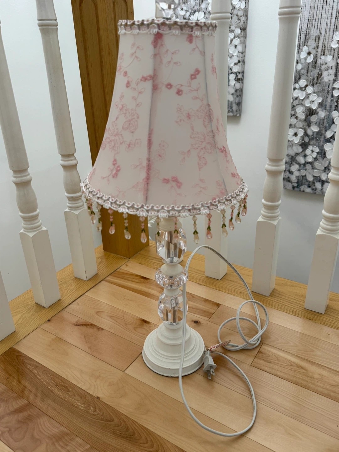 Flowery White & Pink Lamp - photo 2