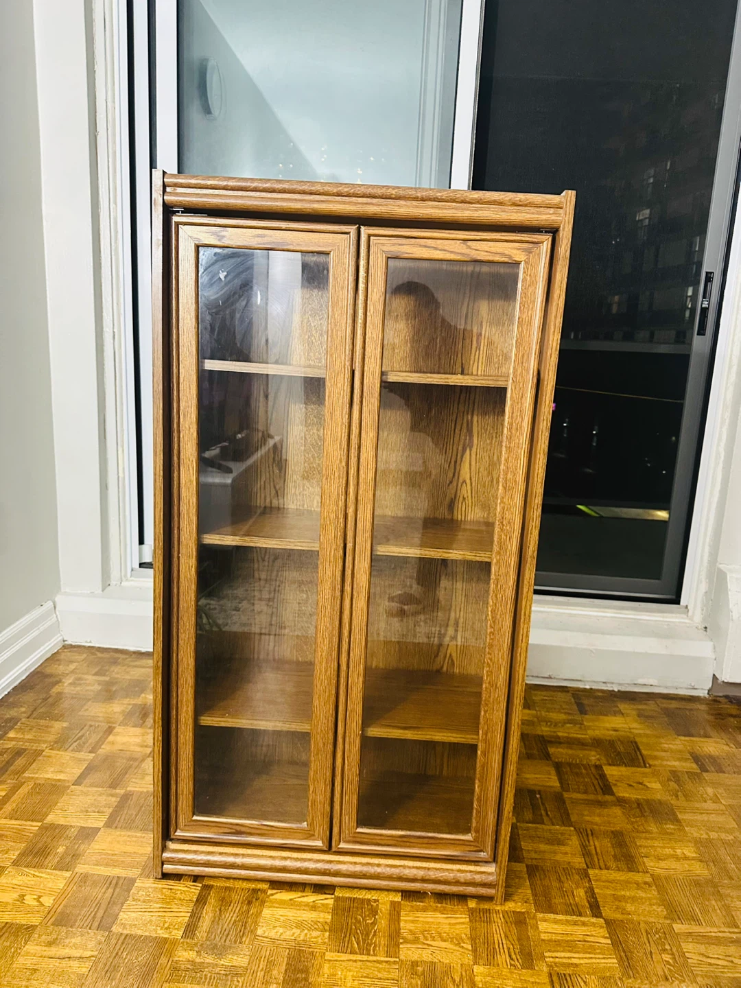 Wooden Display Cabinet with Glass Doors - photo 2