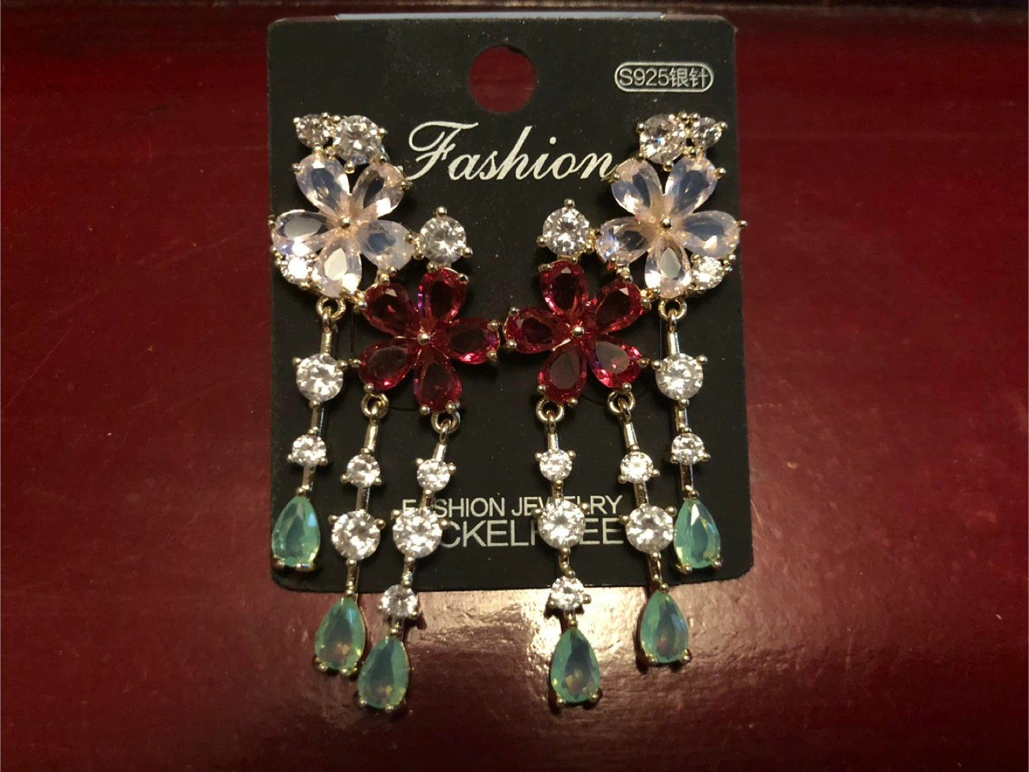 Fashion Jewelry Flower Dangle Earrings