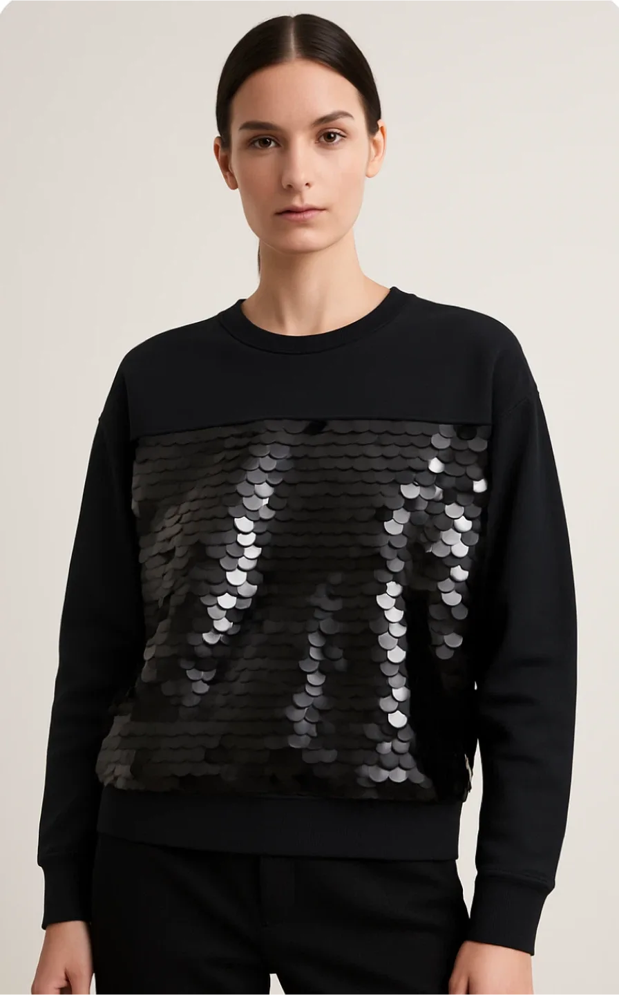 French Connection Sequin Sweatshirt - Size S thumbnail