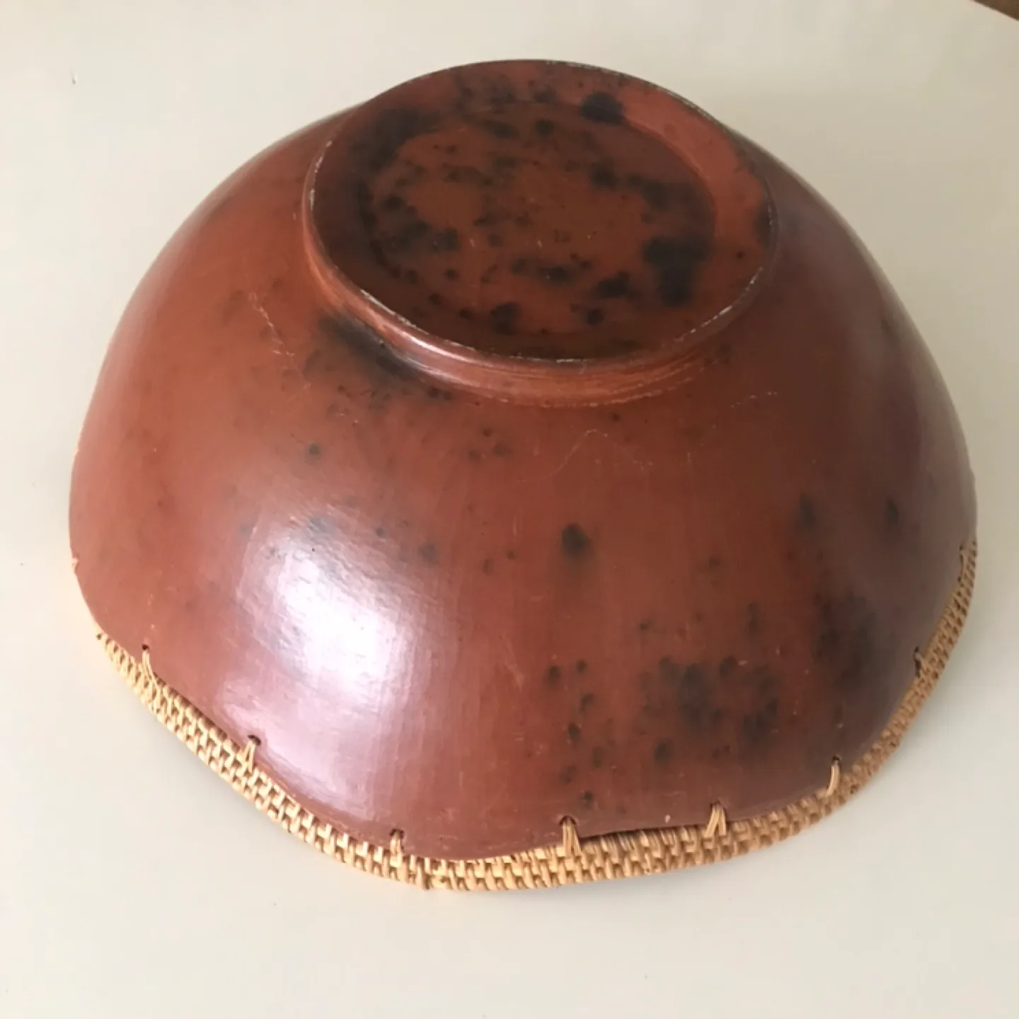 Beautiful Large African Ceramic Woven Bowl image indicator(3)