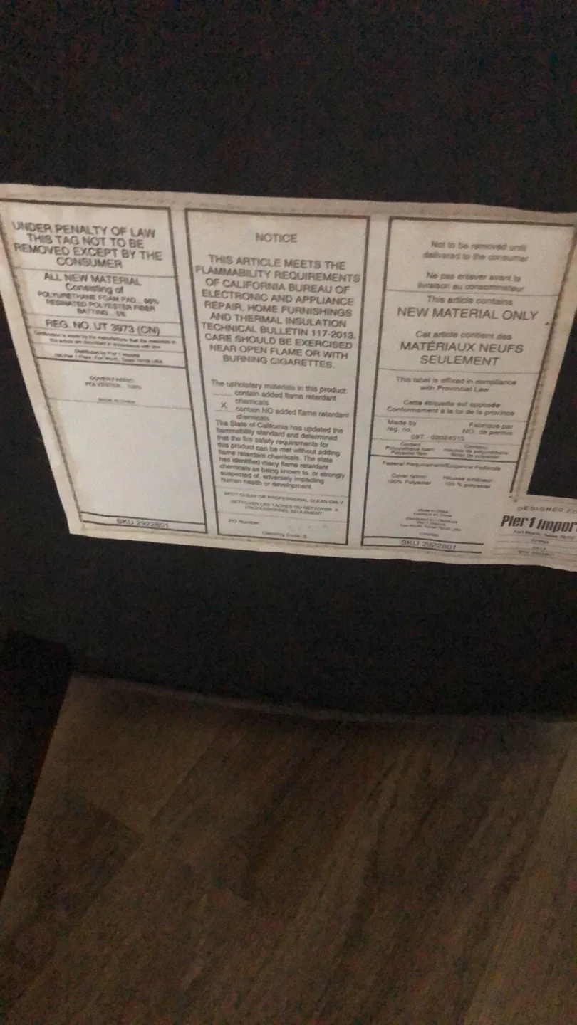 Pier 4 Imports Gray Upholstered Bar Stool image indicator(3)