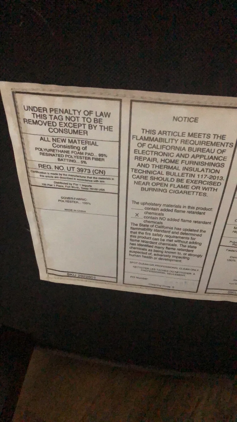 Pier 4 Imports Gray Upholstered Bar Stool image indicator(2)