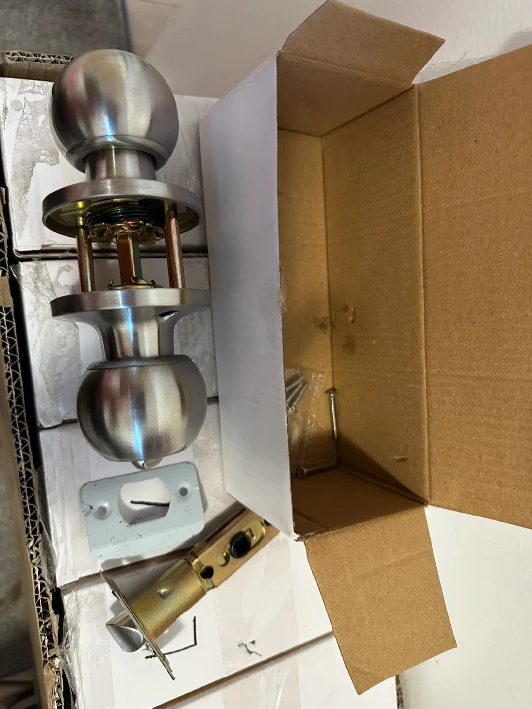 Brand New Silver Door Knob Privacy image indicator(2)