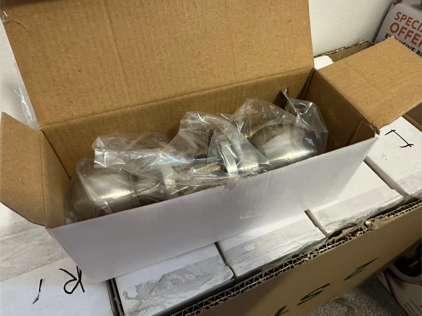 Brand New Silver Door Knob Privacy image indicator(3)