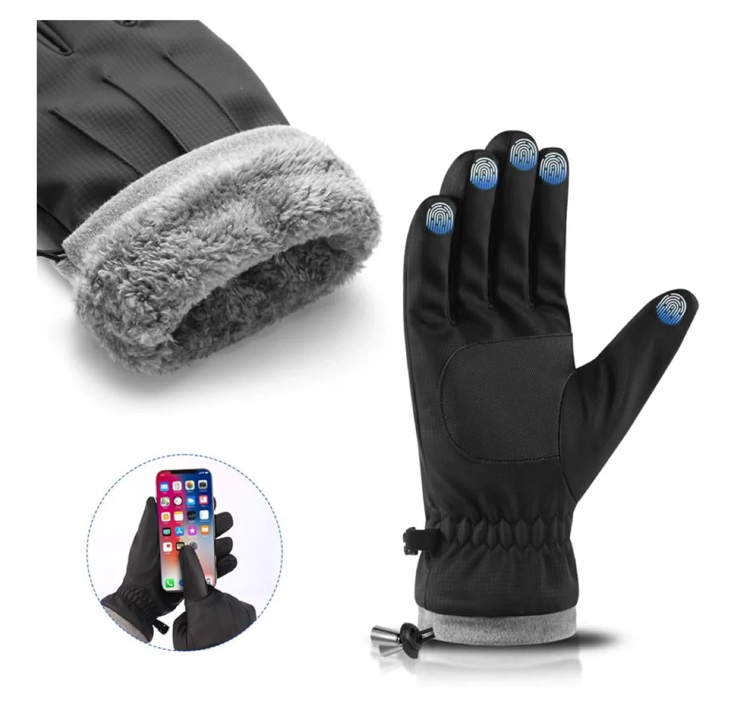 Winter Outdoor Waterproof Ski Gloves Large image indicator(2)