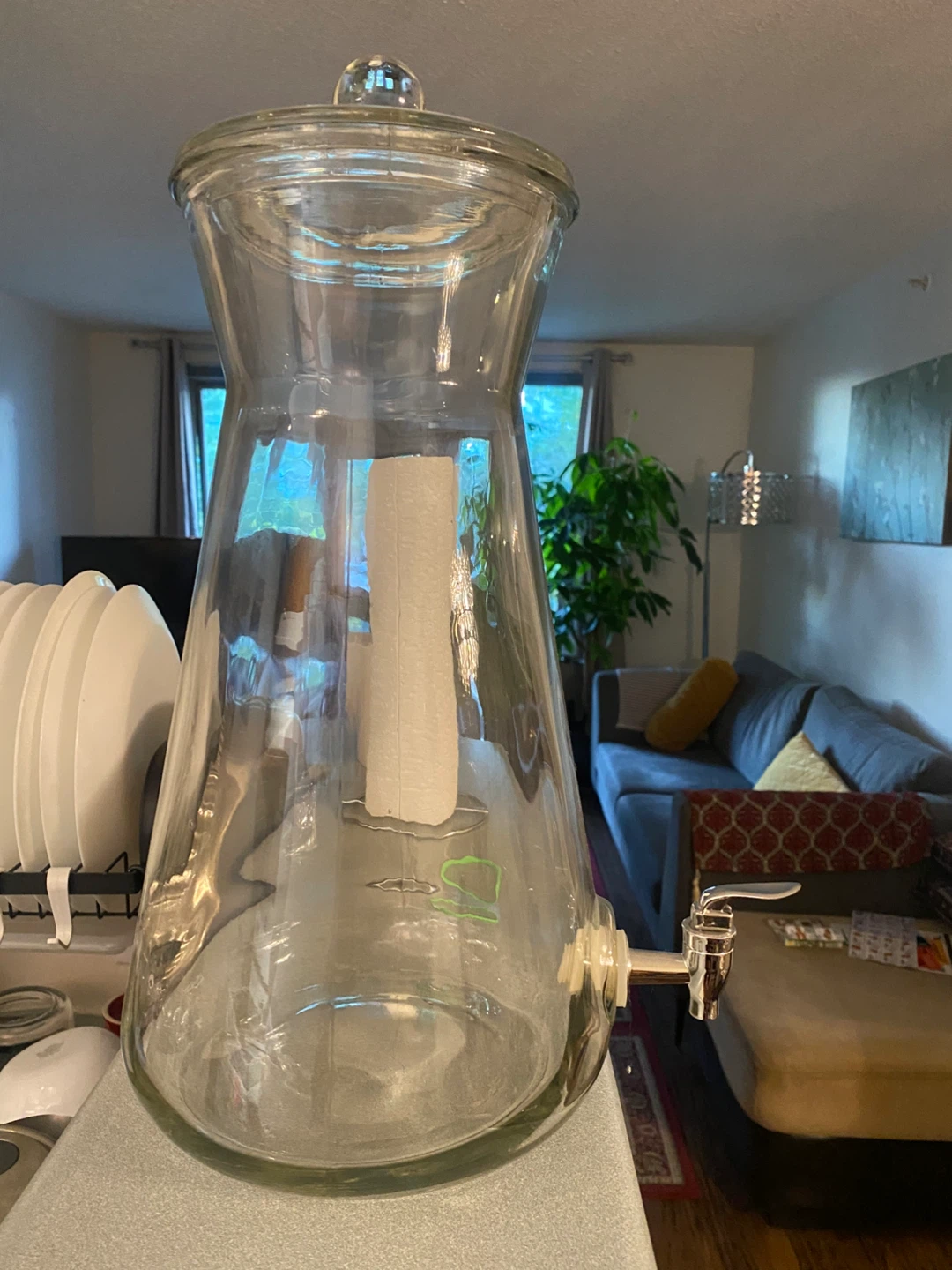 Glass Beverage Dispenser with Spigot - photo 2