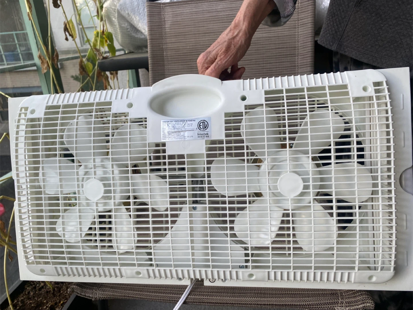 Window Fan - Double - White - photo 3