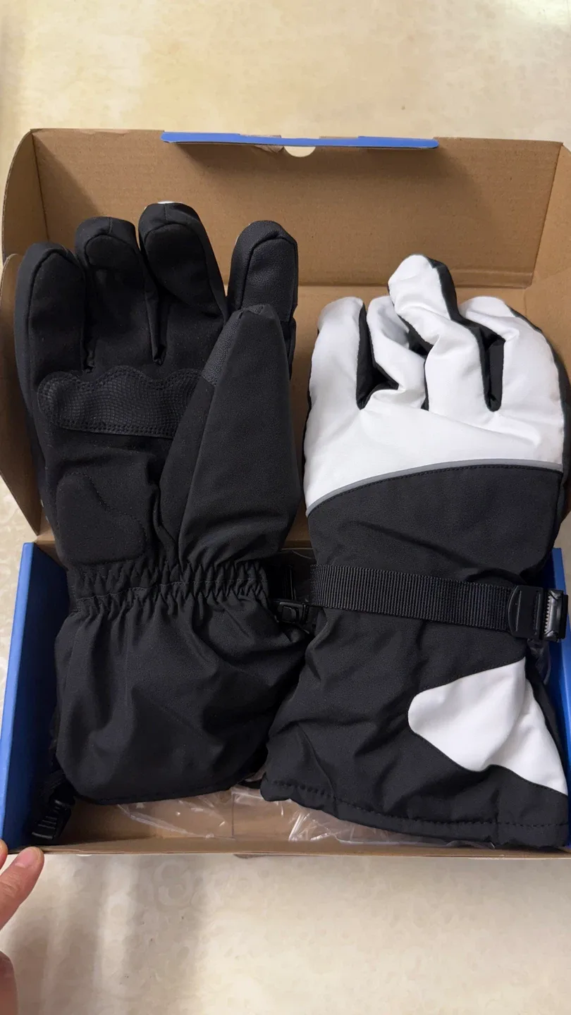 Gloves, Black and White, Size L image indicator(3)