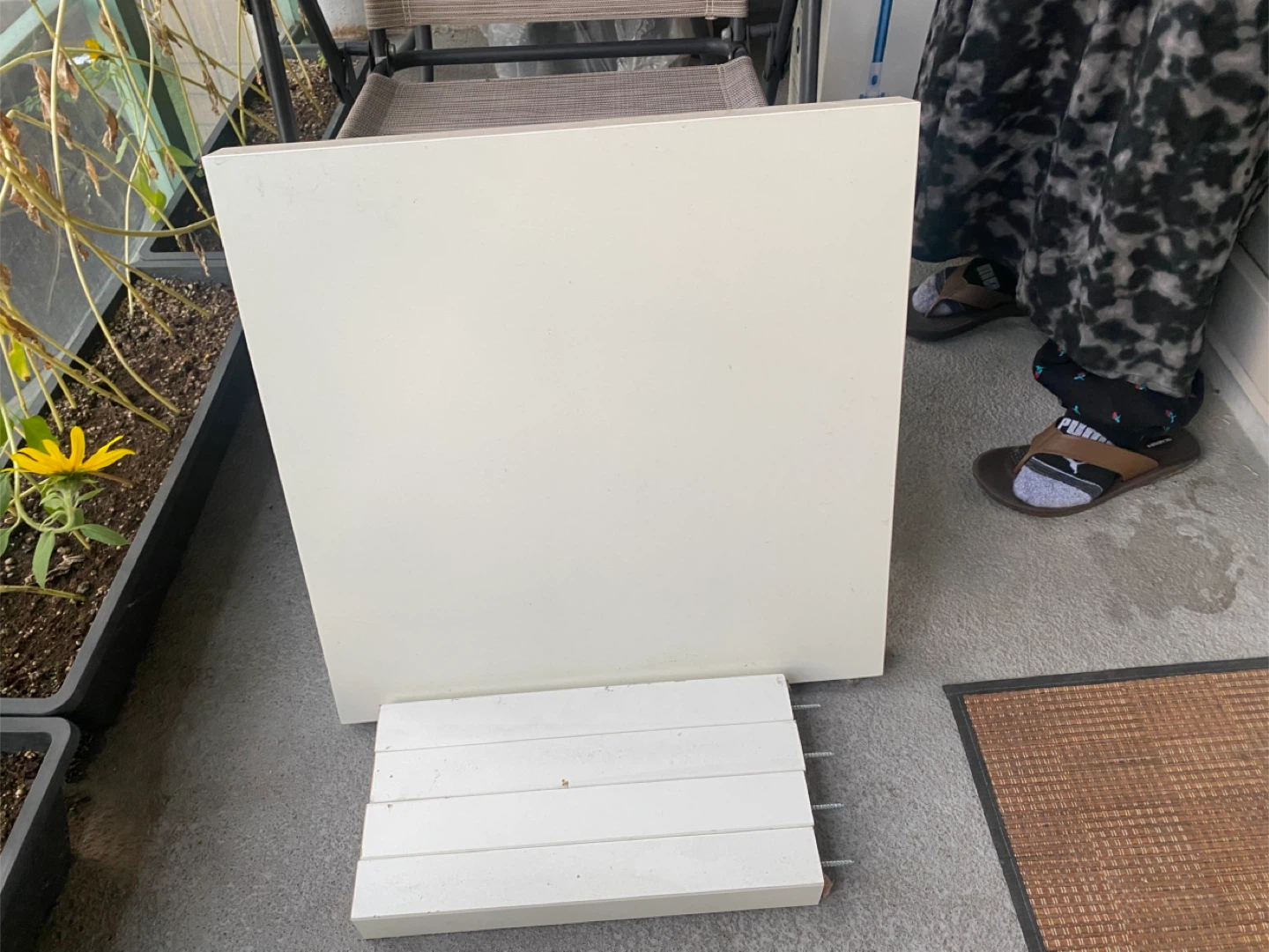 White Square Table (Unassembled) - photo 2
